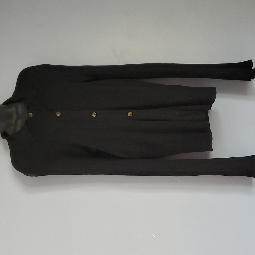 Free People Black Button-Up Top - Picture 2 of 16